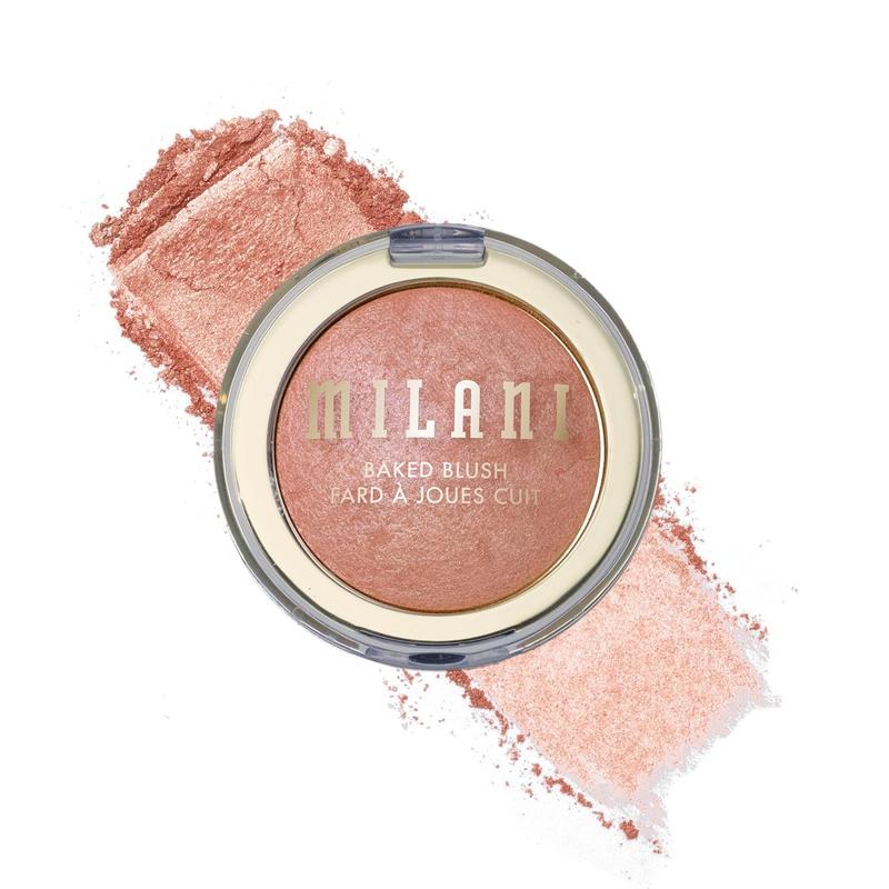 Milani Milani Baked Blush, Updated Powder Blush for Cheeks, Cruelty Free Makeup - Shape, Contour & Highlight Face for a Shimmery or Matte Finish - Luminoso