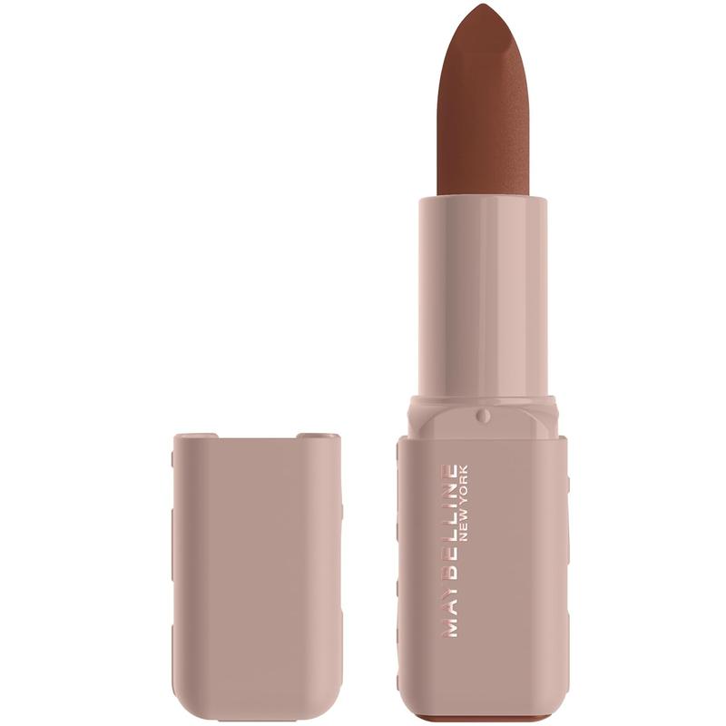 MAYBELLINE MAYBELLINE Serum Lipstick, Hydrating Lip Makeup with 8HRs of Lip Plumping Moisture with Hyaluronic Acid + Oil Blend, Avenue A (Deep Chocolate Brown Matte)