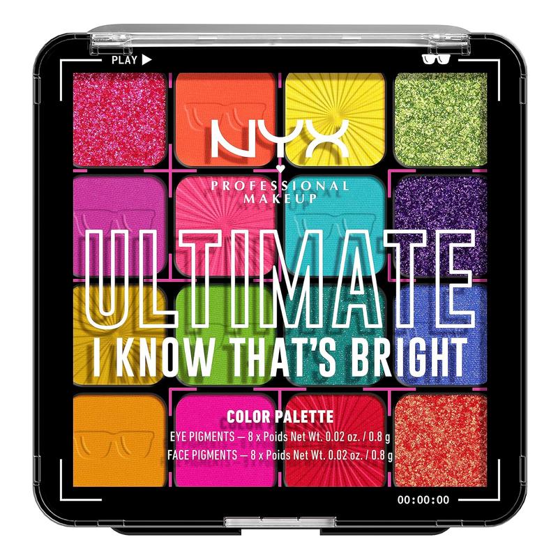 NYX PROFESSIONAL MAKEUP NYX PROFESSIONAL MAKEUP, Ultimate Shadow Palette, Eyeshadow Palette - I Know That's Bright