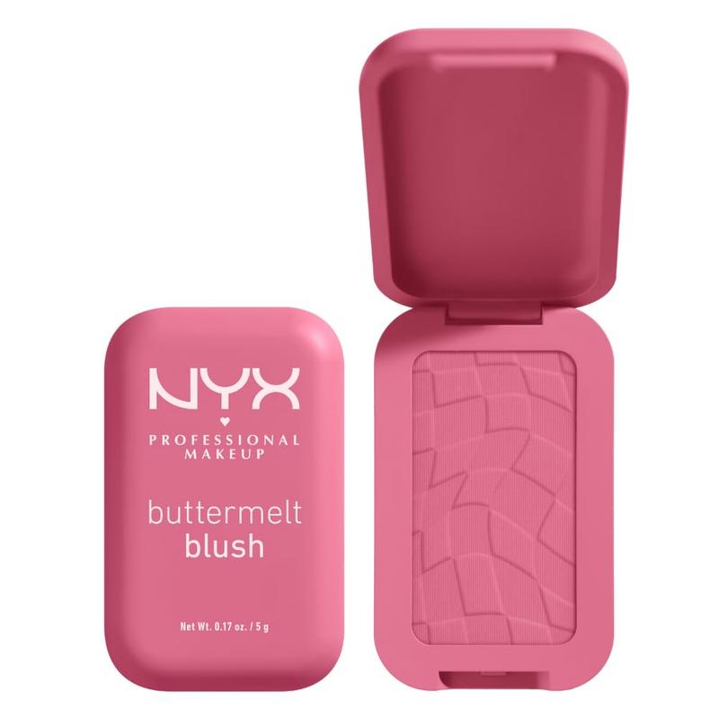 NYX PROFESSIONAL MAKEUP NYX PROFESSIONAL MAKEUP Buttermelt Powder Blush, Fade and Transfer-Resistant Blush, Up to 12HR Make Up Wear, Vegan Formula - For The Butta