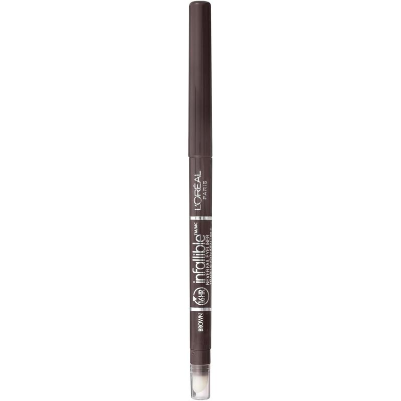 L'Oreal Paris L'Oreal Paris Makeup Infallible Never Fail Original Mechanical Pencil Eyeliner with Built in Sharpener, Brown, 0.008 oz.
