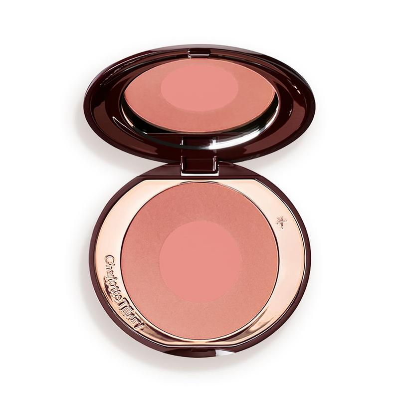  Charlotte Tilbury Cheek to Chic Powder Blush - Two-Tone Cheek Makeup with a Radiant, Luminous Finish - Buildable Color that Smooths, Buffs & Blends for a Light Reflecting Glow