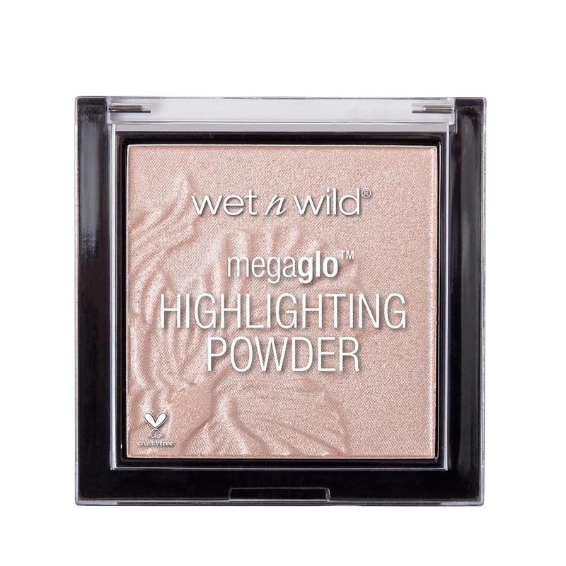 wet n wild wet n wild MegaGlo Highlighting Powder, Highlighter Makeup, Shimmer Glow, Pink Rose Gold Blossom Glow