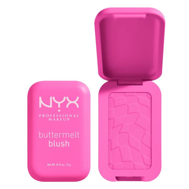 NYX PROFESSIONAL MAKEUP NYX PROFESSIONAL MAKEUP Buttermelt Powder Blush, Fade and Transfer-Resistant Blush, Up to 12HR Make Up Wear, Vegan Formula - My Butta Half