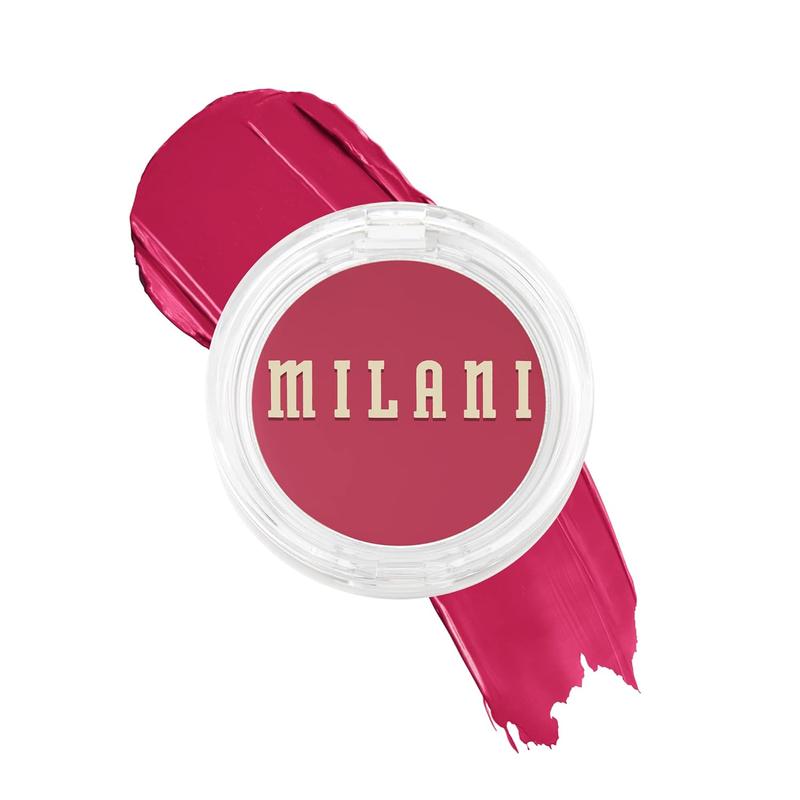Milani Milani Blush Makeup – Cheek Kiss Cream Blush for Cheeks, Buildable Cream-to-Gel Blusher & Lip Tint, Dewy Natural Color, Hydrating - Blushing Berry