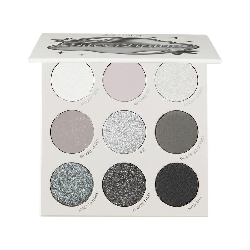 ColourPop ColourPop Silver Lining Eyeshadow Palette - Cool Toned Silver, Grey, White & Black Eyeshadow Palette with Matte & Glitter Finishes - High-Pigment Smokey Eye Makeup with Longwear Formula (0.3 oz)