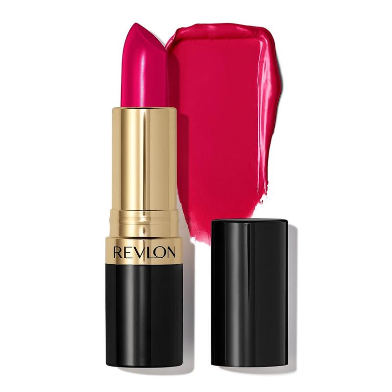 REVLON Revlon Super Lustrous Lipstick, Creamy Formula For Soft, Fuller-Looking Lips, Moisturized Feel, 440 Cherries in the Snow, 0.15 oz