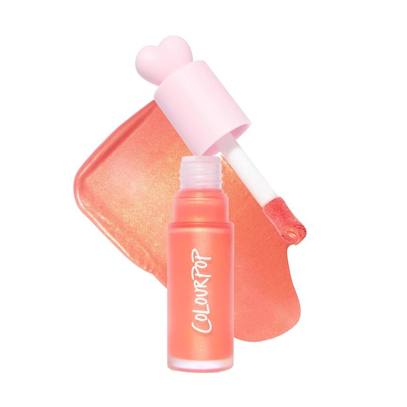 ColourPop ColourPop Weightless Liquid Blush - Hydrating, Liquid Blush for Cheeks - Glowy, Pearl Finish with Hyaluronic Acid for a Healthy Glow - Designed with a Doe Foot Applicator - Perfect Peach (0.3 Fl Oz)