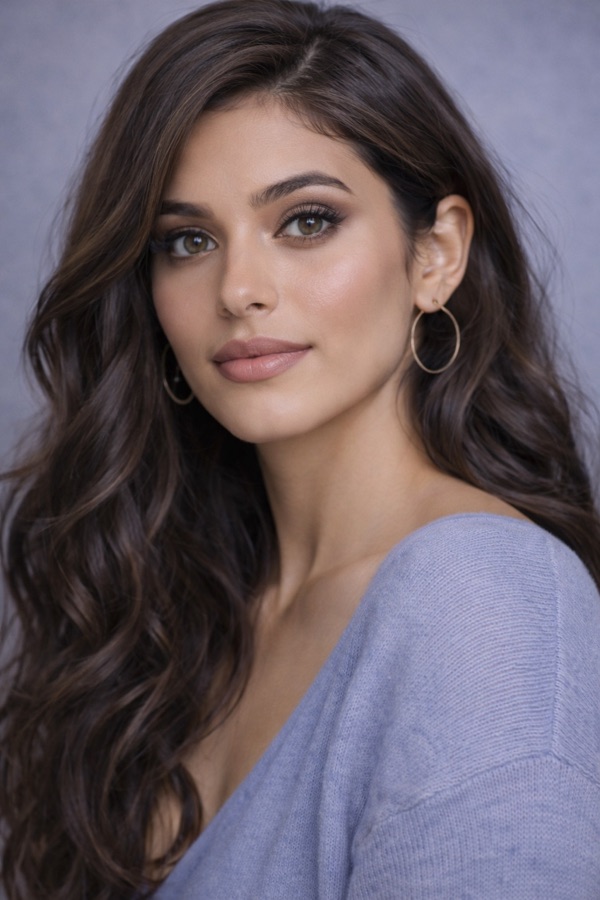 Cool Brunette hair color for True Summer — Long Waves | color analysis hair guide